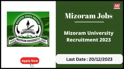 mizoram jobs   mizoram university recruitment 2023