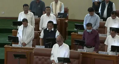 manipur  eighth assembly session begins with tributes to four former legislators