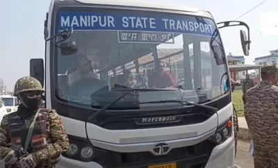 manipur  peace march stopped by security forces on highway 102