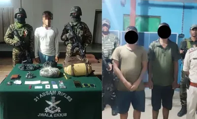 manipur  three insurgents arrested near indo myanmar border