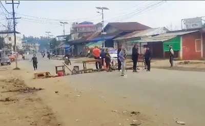 manipur  normal life hit hard due to the total shutdown in kuki dominant districts