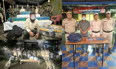 manipur  security forces arrest two drug smugglers  seize narcotics worth rs 100 cr