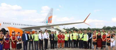 cm neiphiu rio unveils nagaland themed air india express flight at dimapur airport