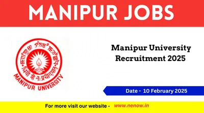 manipur jobs   manipur university recruitment 2025