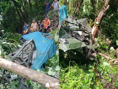 sikkim  three army personnel killed in pakyong after vehicle falls into gorge