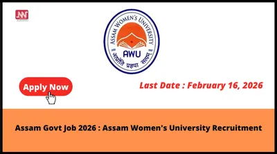assam govt job 2026   assam women s university recruitment