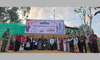 manipur  assam rifles opens ‘kinepna’ centre for displaced women in churachandpur