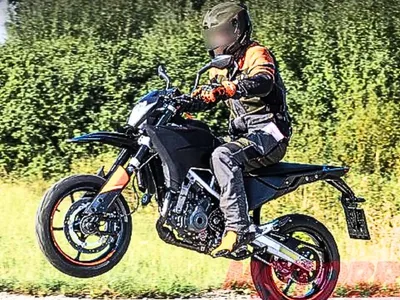 ktm 390 smc r spotted testing in india  launch expected in 2025