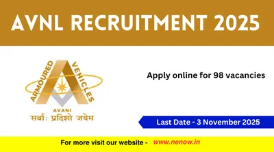 avnl recruitment 2025   apply online for 98 vacancies