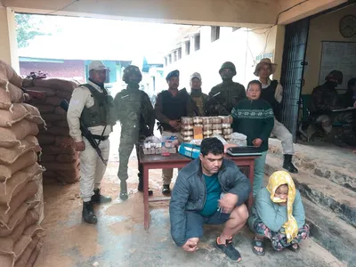 manipur  narcotics worth rs  15 crore seized  two arrested in moreh