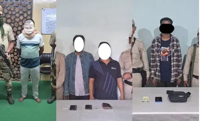 manipur police arrest 8 insurgents for extortion