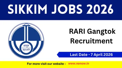 sikkim jobs 2026   rari gangtok recruitment