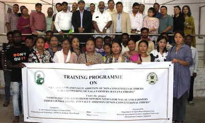nagaland university trains farmers on innovative agricultural practices