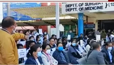 manipur  doctors on strike in imphal