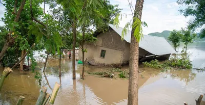receding water levels of rivers bring relief to flood hit manipur