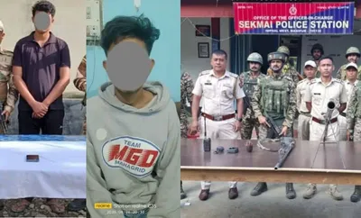 manipur  two ug cadres arrested  arms and explosives recovered