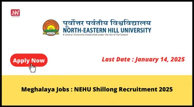 meghalaya jobs   nehu shillong recruitment 2025