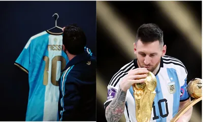 lionel messi unveils special no  10 shirt for final argentina appearance