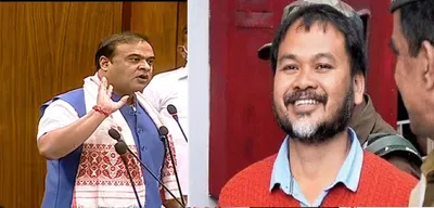 assam cm himanta biswa sarma is scared of facing akhil gogoi