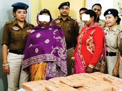 tripura  2 bihar women arrested with cannabis in agartala 