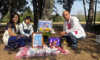tribute in south africa to a beloved son lost abroad  in memory of zubeen garg