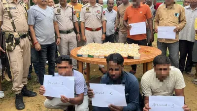 assam  three nabbed with huge heroin consignment in golaghat