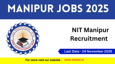 manipur jobs 2025   nit manipur recruitment