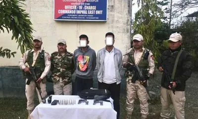 two kcp cadres arrested from ngariyan hilltop in manipur