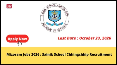 mizoram jobs 2026   sainik school chhingchhip recruitment