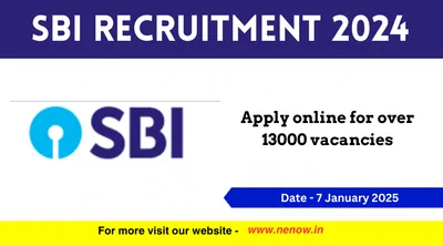 sbi recruitment 2024   apply online for over 13000 vacancies