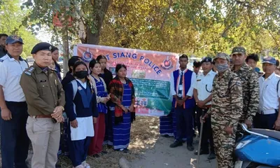 arunachal  east siang traffic police nab 31 juvenile drivers in pasighat