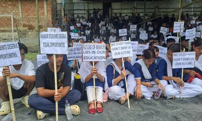 assam  students demand degree college at mahur in dima hasao