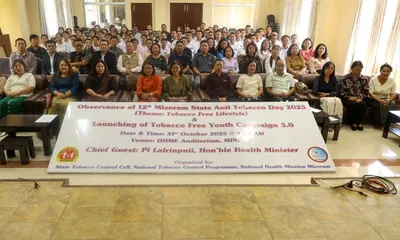 mizoram launches  tobacco free youth 3 0  amid alarming use rate