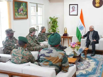 indian security forces brief manipur governor on security measures