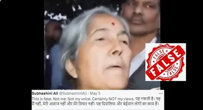 fact check  viral video criticizing rahul gandhi falsely linked to cpi m s subhashini ali