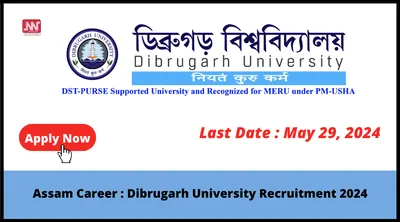 assam career   dibrugarh university recruitment 2024