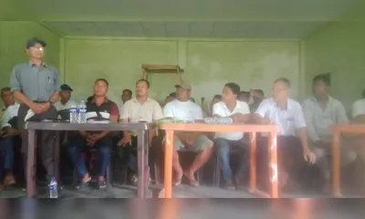 protest meeting held at ukiam over kulsi dam project near assam meghalaya border