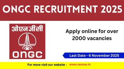 ongc recruitment 2025   apply online for over 2000 vacancies