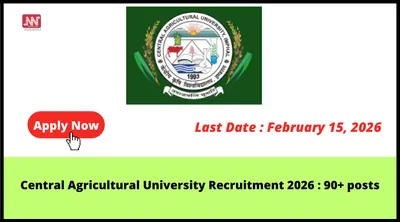 central agricultural university recruitment 2026   90  posts
