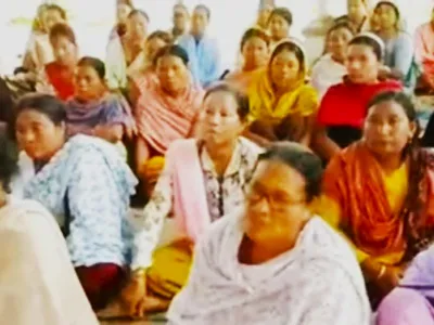 manipur  panic stricken nongshum villagers oppose deployment of central forces in police outpost