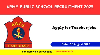 army public school recruitment 2025   apply for teacher jobs