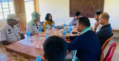 meghalaya assam border row  dc level meet held to diffuse tensions in lapangap village