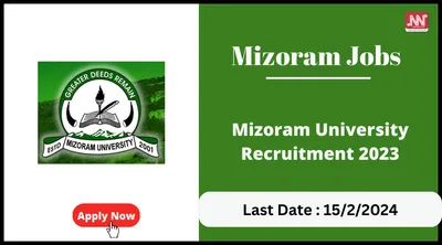 mizoram jobs   mizoram university recruitment 2023