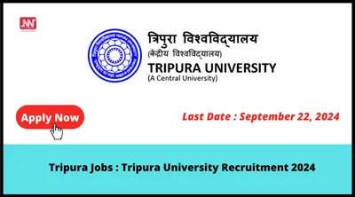 tripura jobs   tripura university recruitment 2024