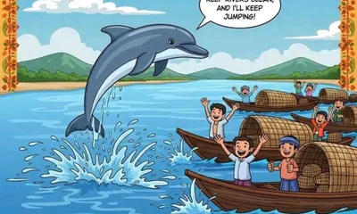 assam  endangered river dolphins spotlighted in 71st wildlife week