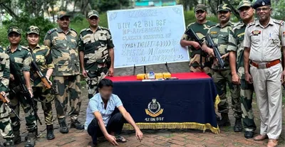 tripura police  bsf seize narcotics and arms in joint operation