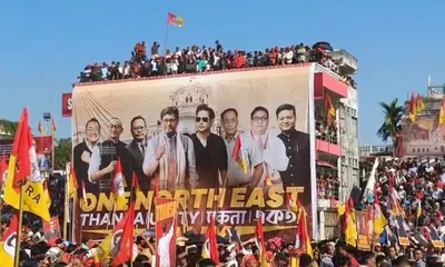 tripura  regional leaders push ‘one north east’ initiative at agartala rally