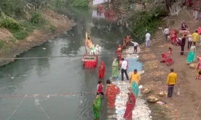 industrial pollution turns nepal’s sirsiya river toxic  impacting india’s border communities