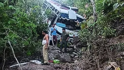 nine killed after bus falls into gorge in j amp k  terrorist attack suspected