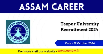 assam career   tezpur university recruitment 2024